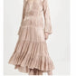 Cinq A Sept - Nina Tiered Satin Midi Dress