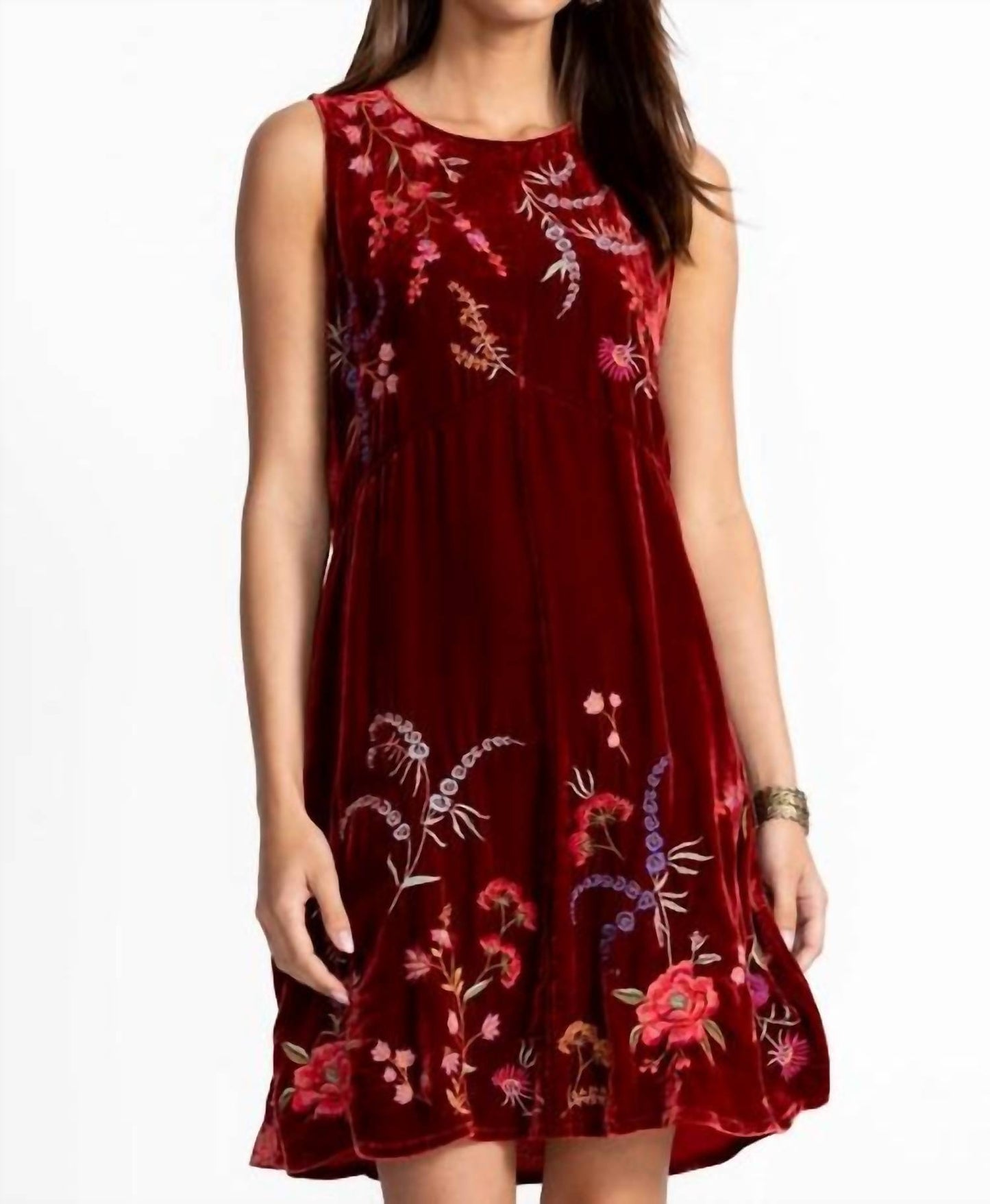 Johnny Was - MAYRA VELVET CHEVRON TANK DRESS