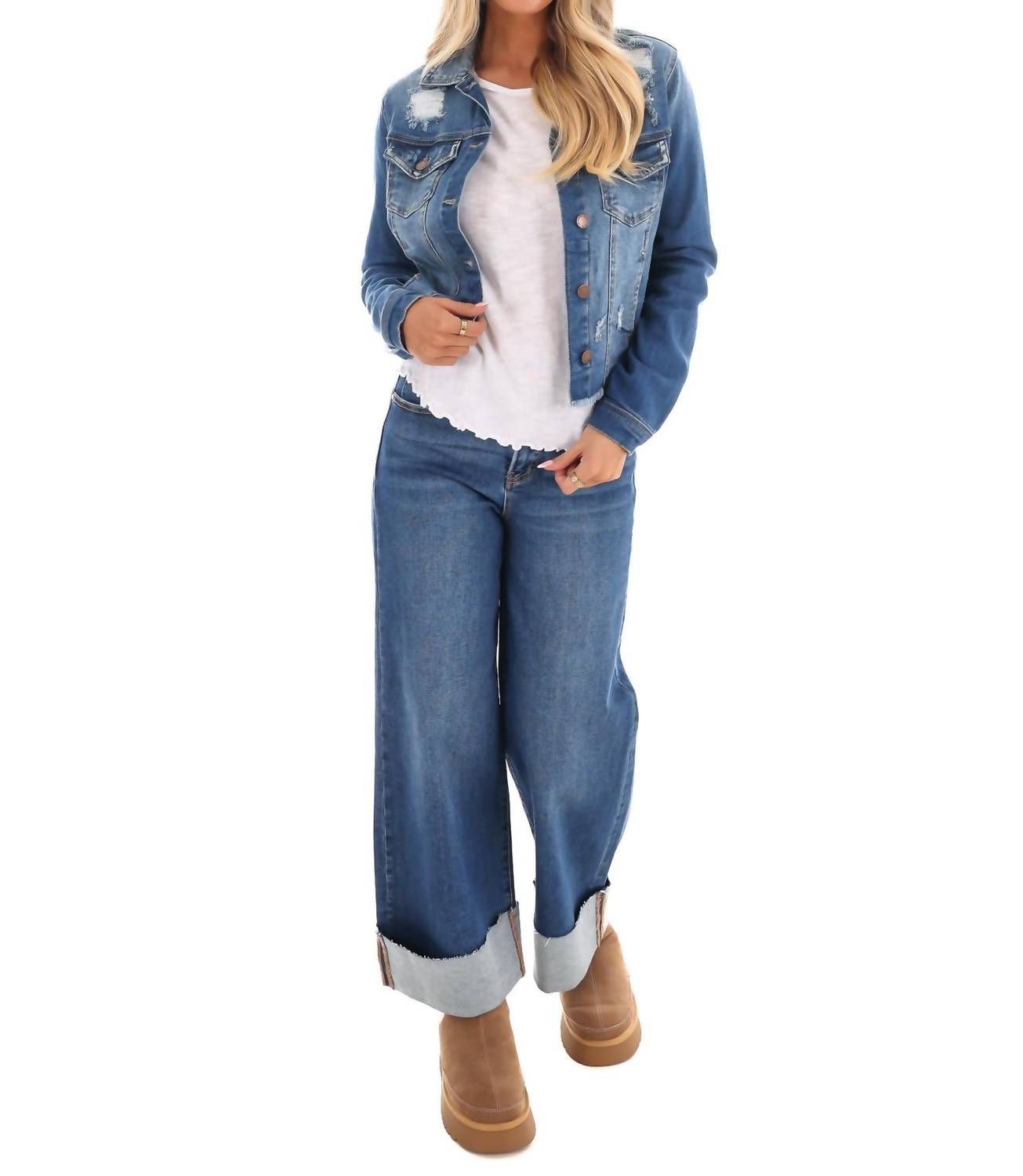 Risen - Drift Distressed Denim Jacket