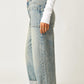 Free People - Palmer Wide-leg Cuffed Jeans