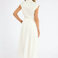 Karina Grimaldi - Eden Solid Button Down Skirt