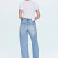 Pistola - Lexi Mid Rise Bowed Straight Jeans