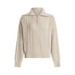 Varley - CAMELLO RELAXED CABLE HALF ZIP SWEATER
