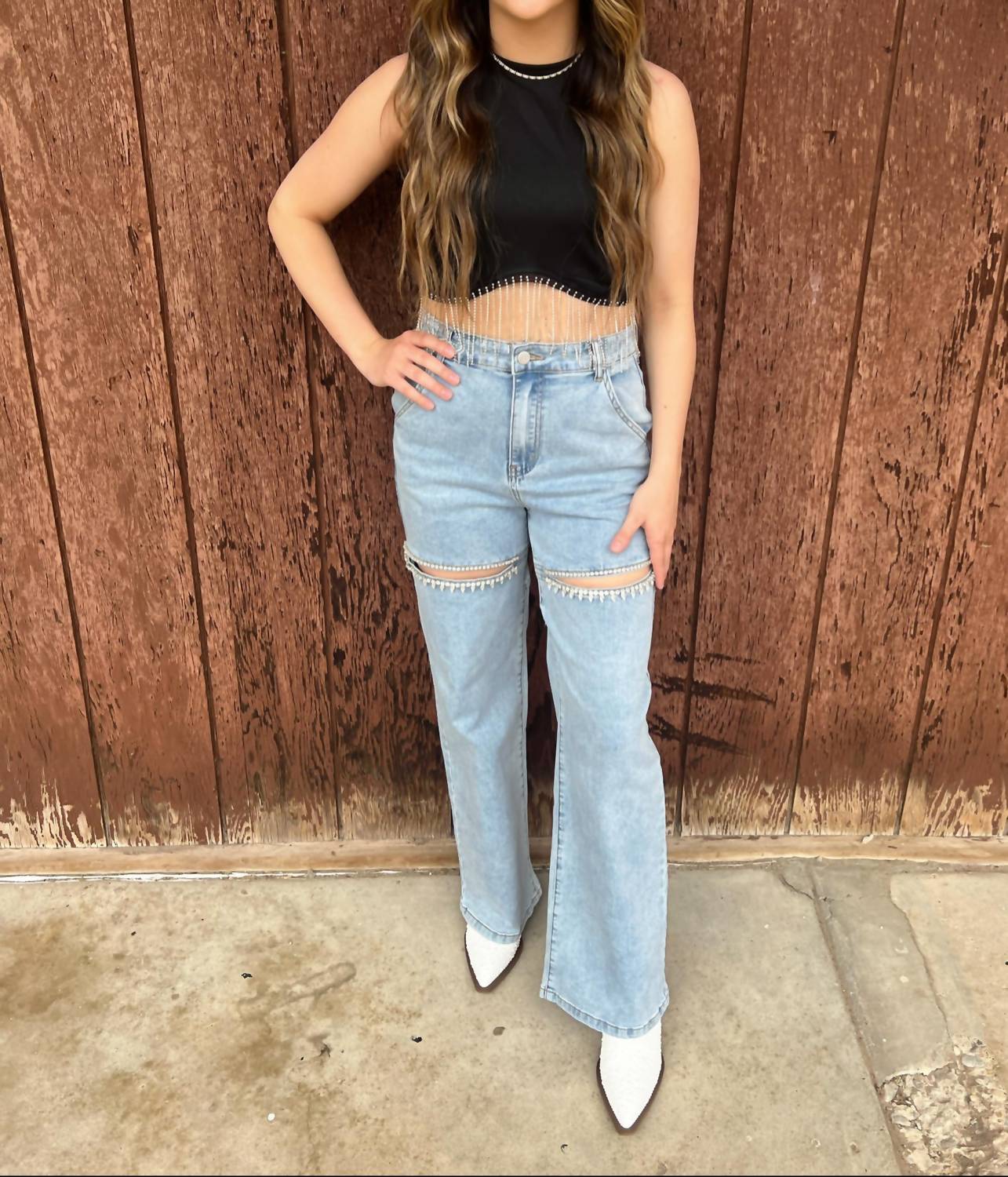 Blue B - Taylor Rhinestone Jeans