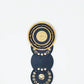 Q2 - Women's Rhinestone Vegan Leather Round Buckle Belt