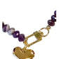 Accessory Concierge - Vino Heart Charm Collar Necklace