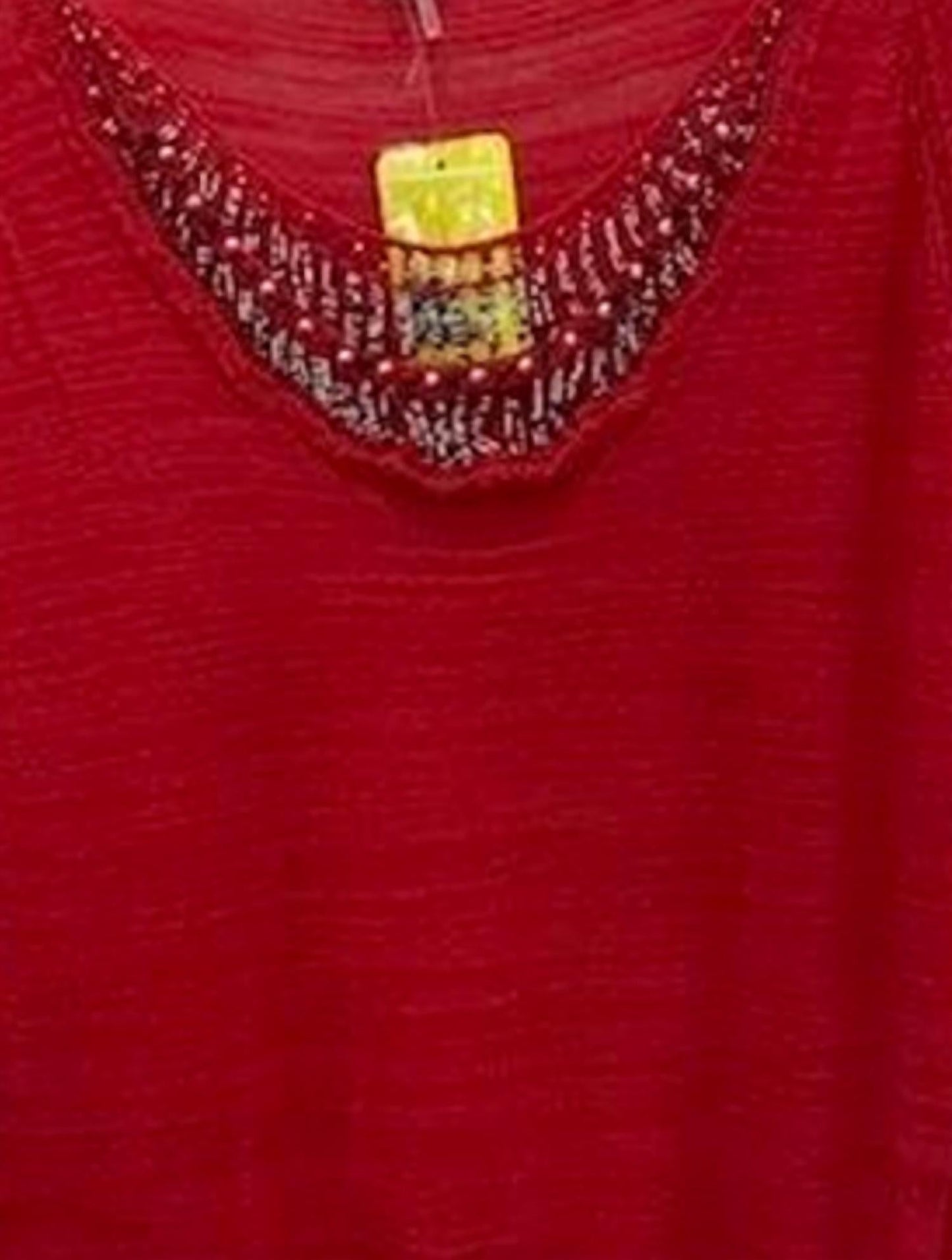 600 West - Women Beaded Neckline Sweater