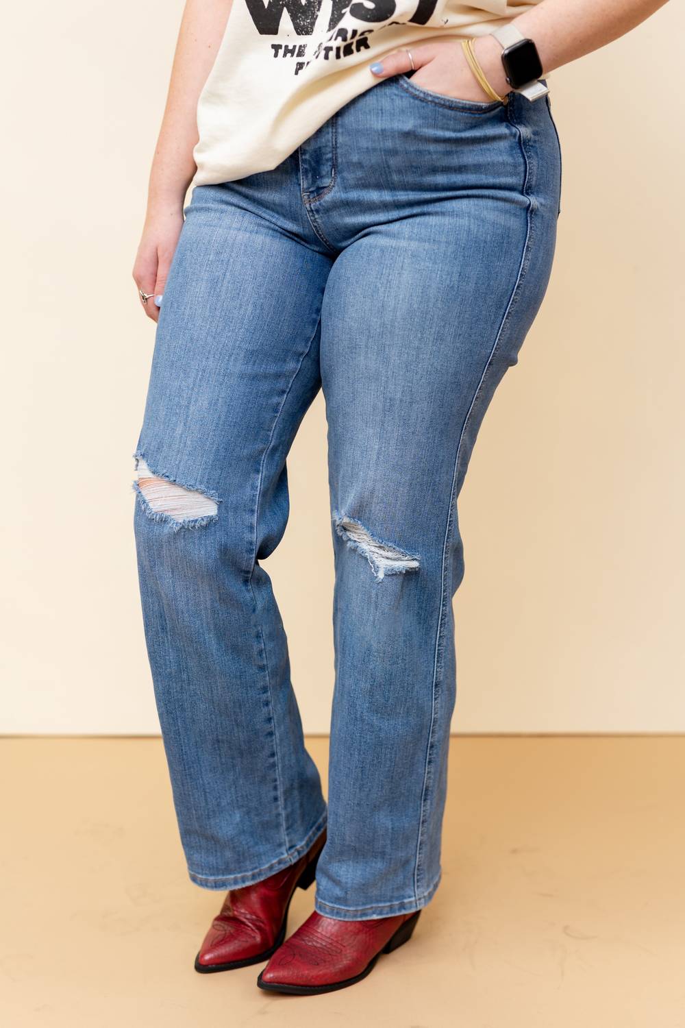 Judy Blue - High Waist Straight Leg Jeans