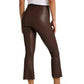 Commando - Faux Leather Cropped Flare Leggings