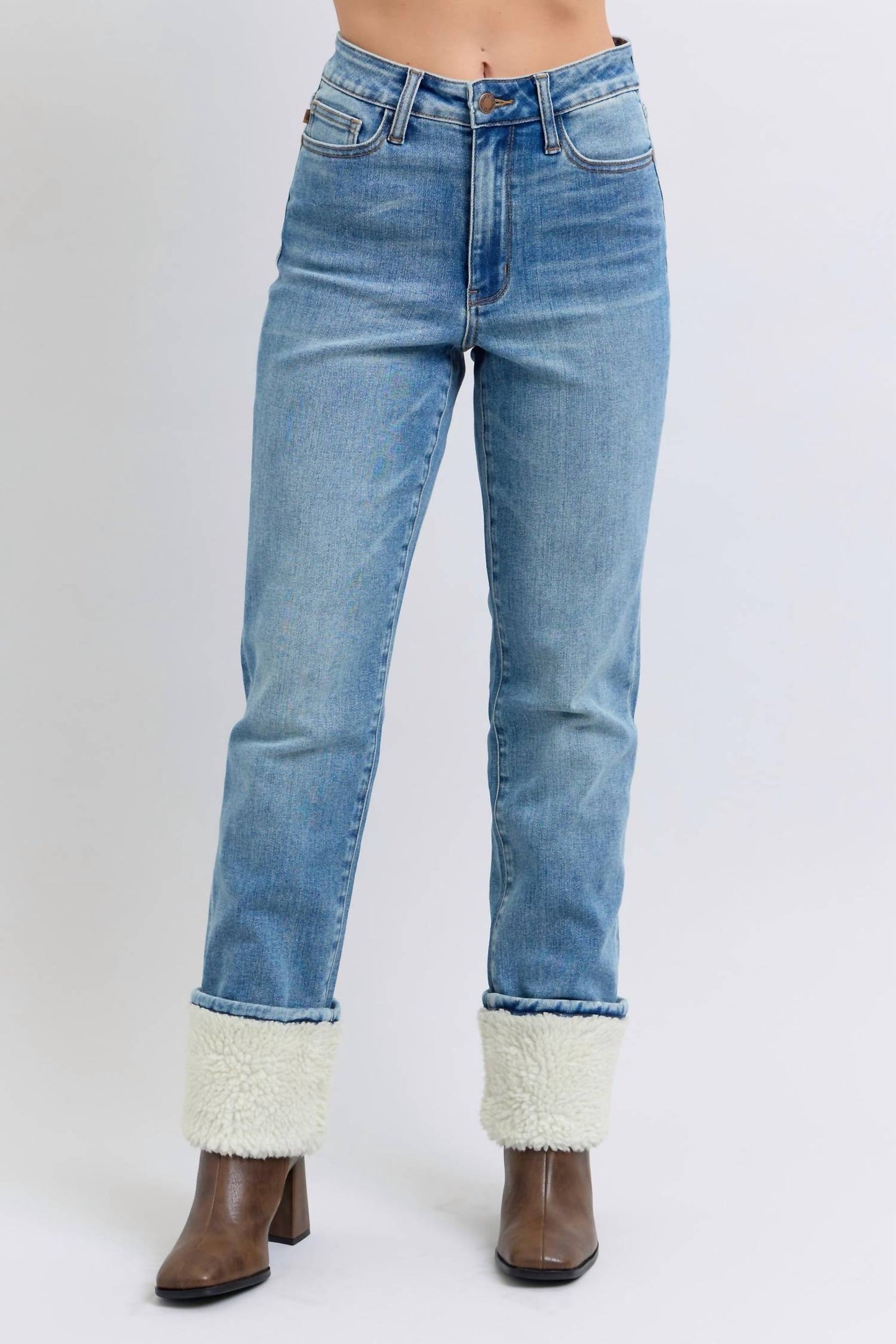 Judy Blue - Sherpa Cuffed Jeans