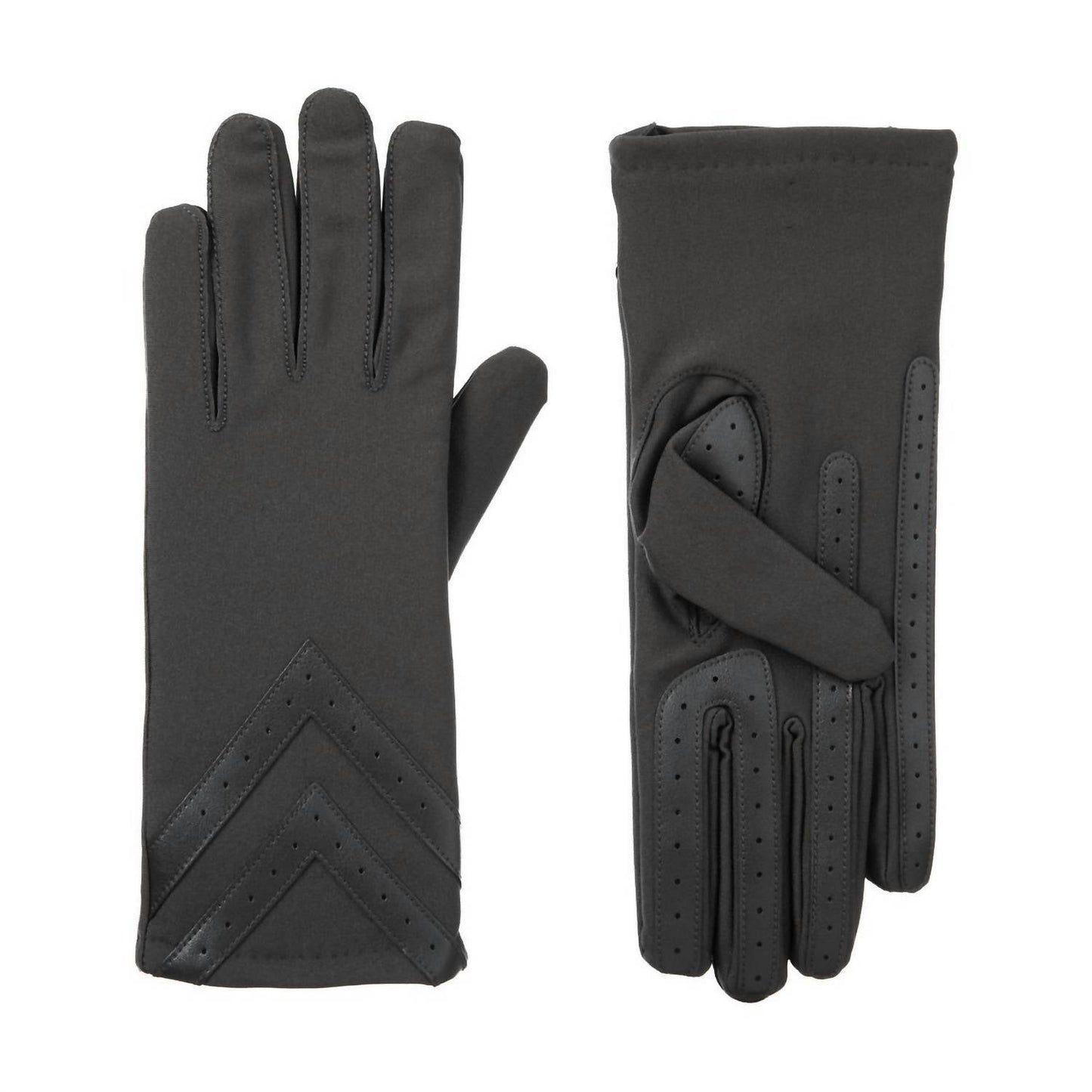Isotoner - Women’s SmartDRI Chevron Stretch Touchscreen Gloves