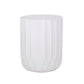 Outdoor End Table With Scallop Edge - Antique White