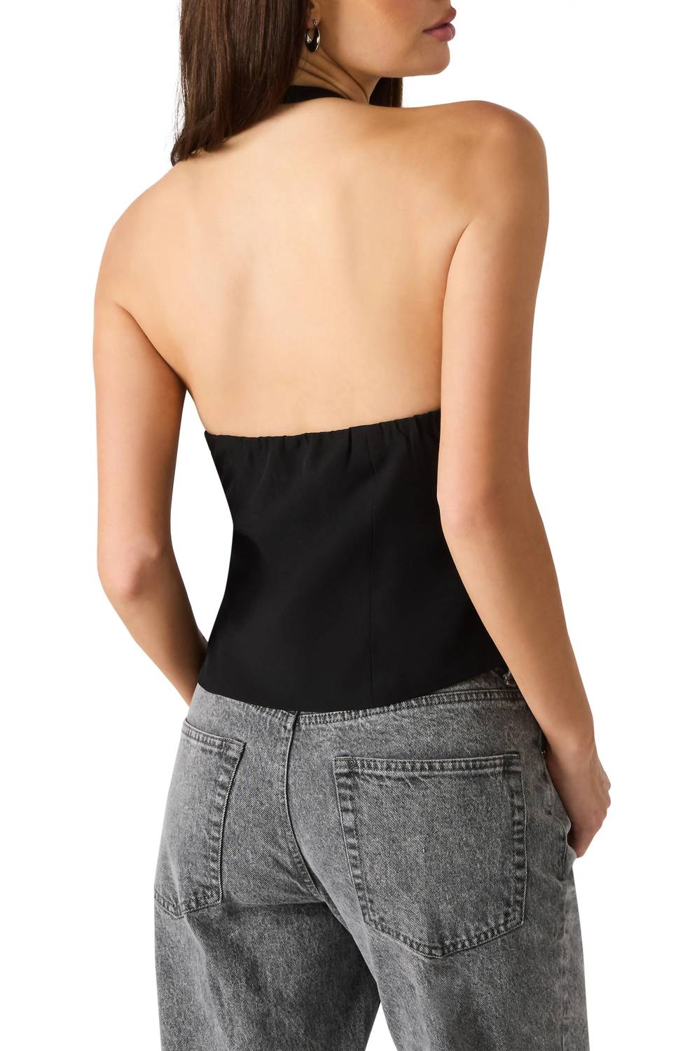 Steve Madden - Juvia Crystal Bow Halter Top