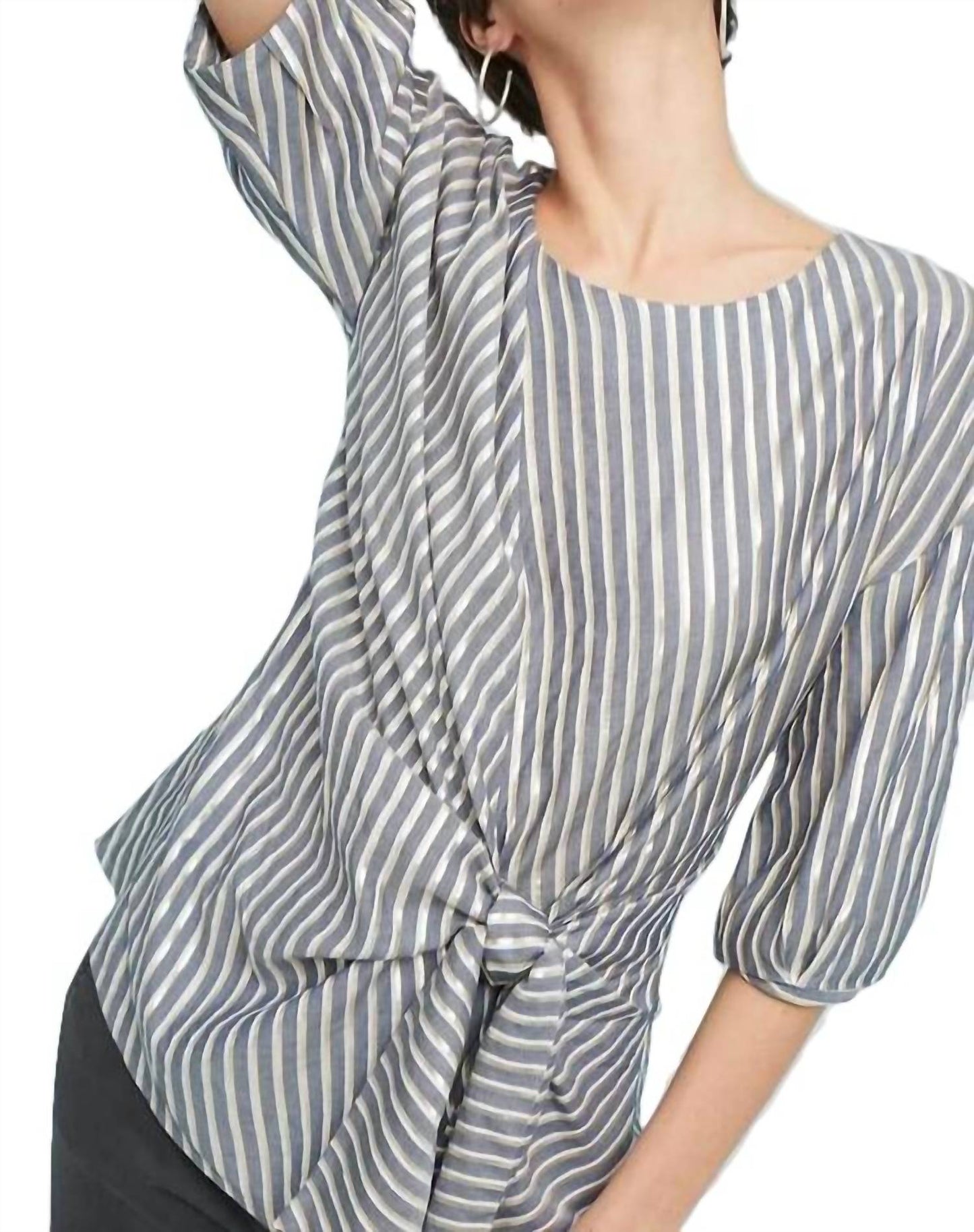 Eva Franco - Yang Top Front Tie Blouse