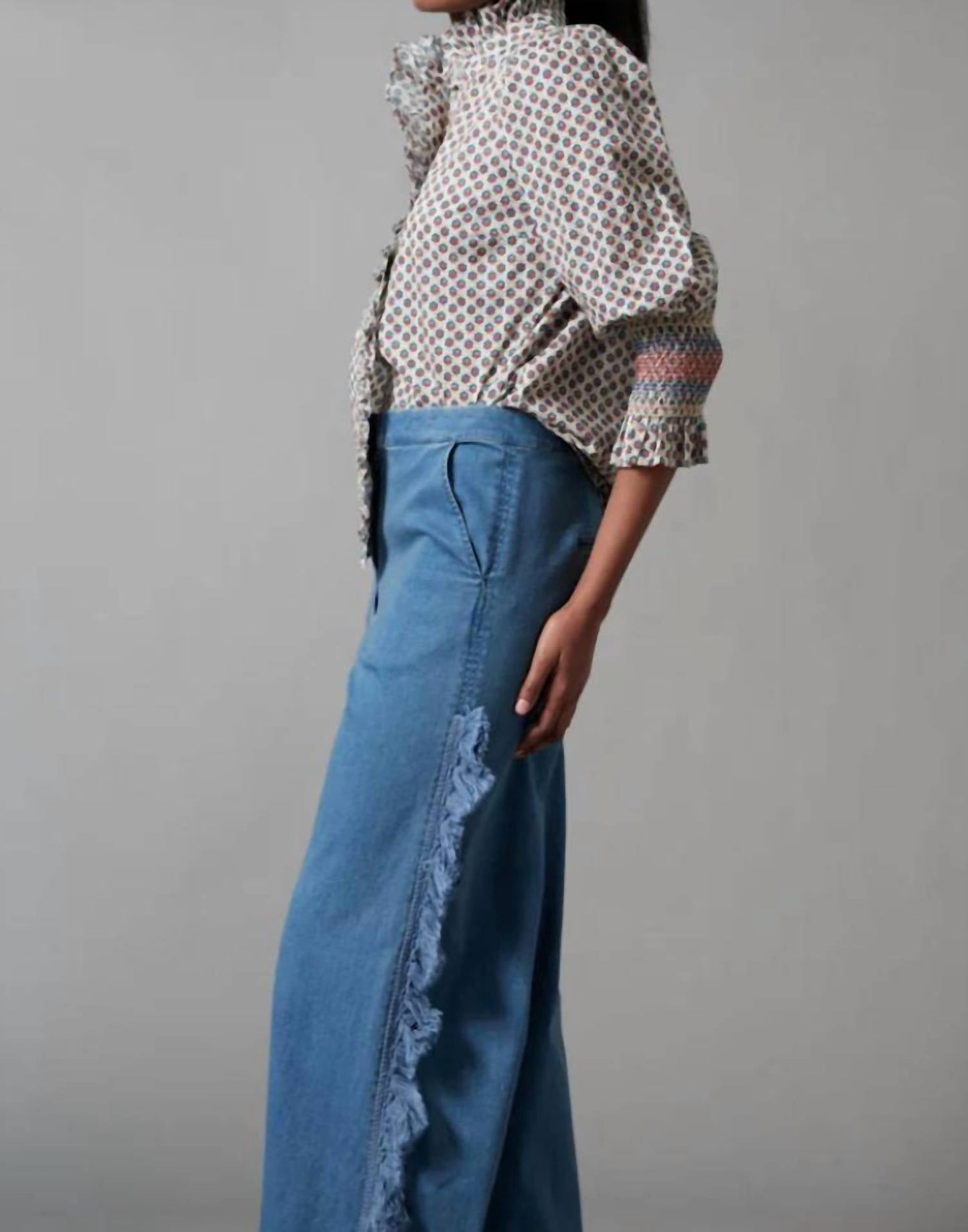 Hope For Flowers - Frilled Button Down Shirt
