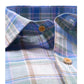 David Donahue - Men's Long Sleeve Plaid Linen Shirt