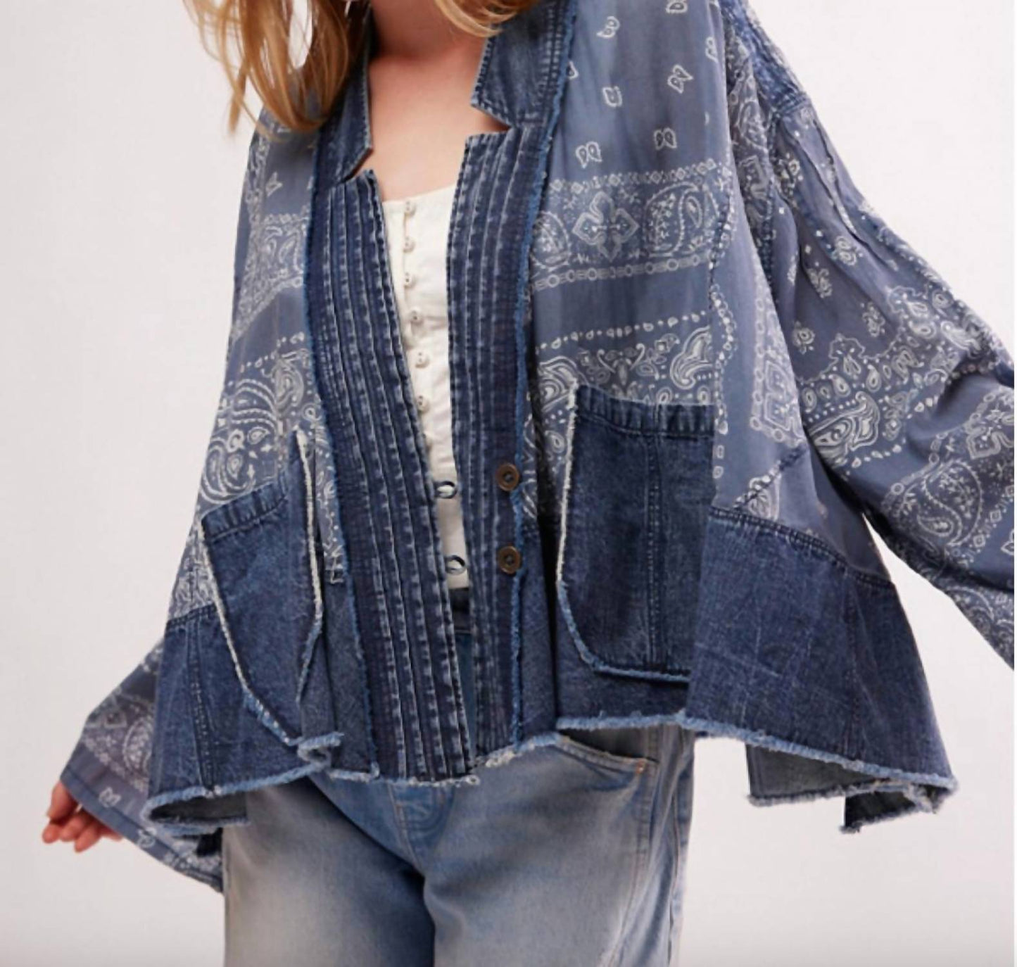 Free People - BANDANA DREAMS BED JACKET