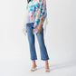 Joseph Ribkoff - Chiffon Floral Print Poncho Top