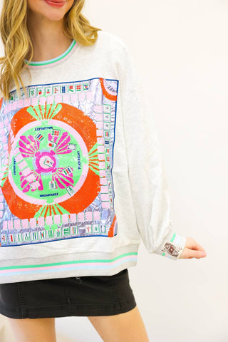 Queen Of Sparkles - Women's Mahjong Table Sweatshirt