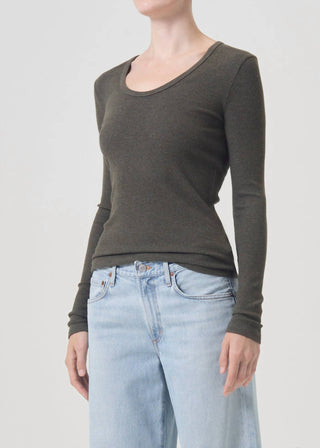 Agolde - Camiseta decote redondo Bernice