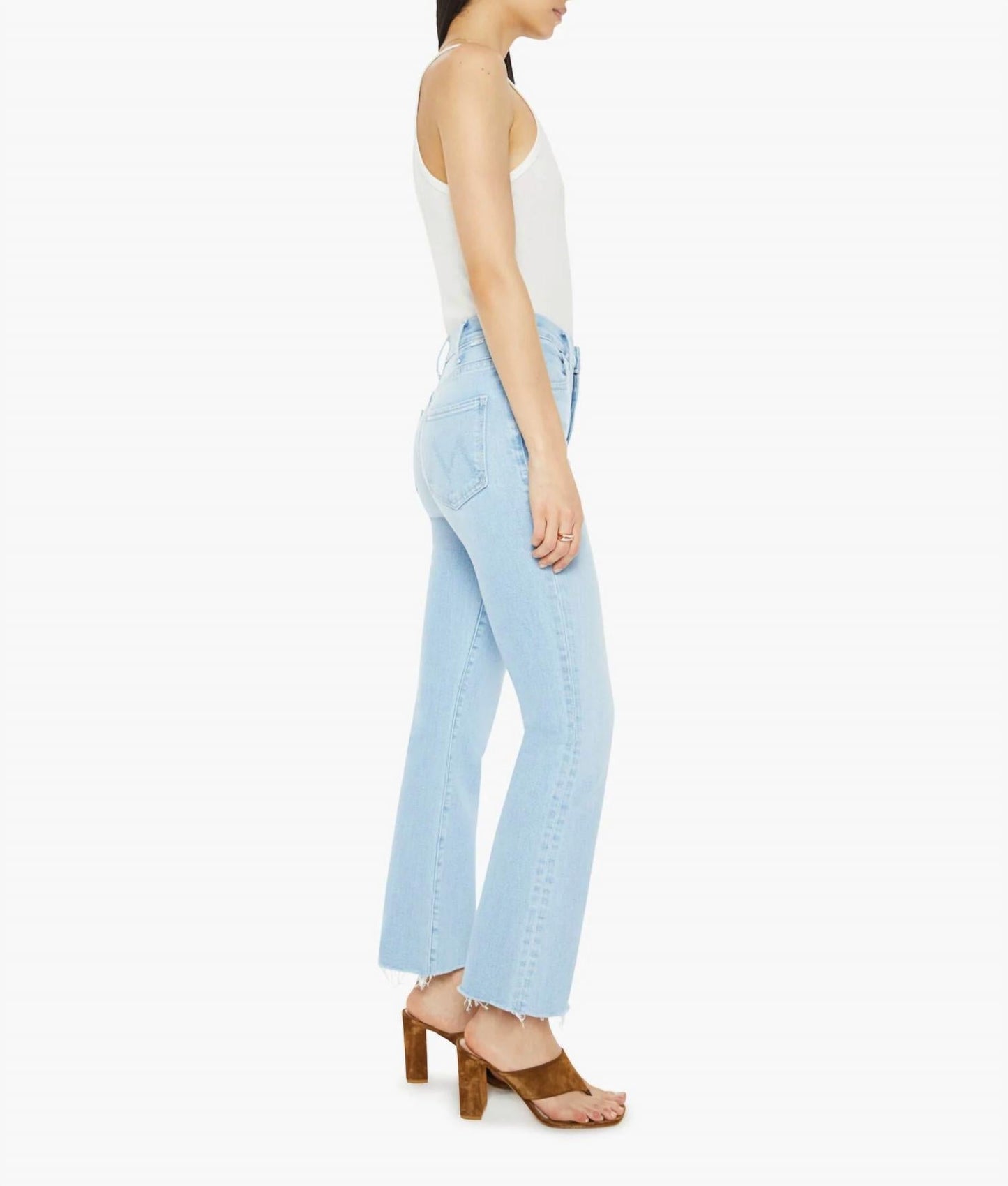 Mother - The Hustler Ankle High Rise Fray Jeans