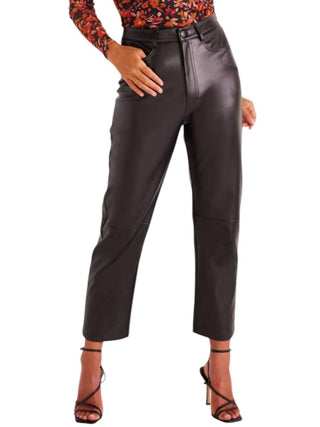 Minkpink - Calça Leena de Couro Sintético