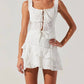 Astr - Kensley Eyelet Tiered Mini Skirt
