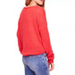 Free People - Gossamer V-Neck Sweater Coral Light Knit Pullover
