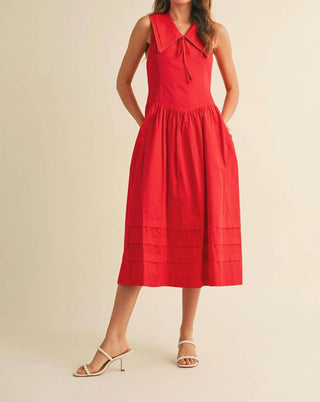 &Merci - American Honey Doll Collar Midi Dress
