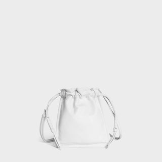 Lemiz - Bolsa feminina mini Bowie com cordão e tiracolo de couro