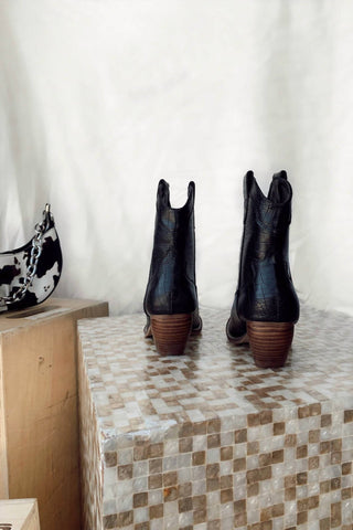 Arider Girl - Low Chunky Heel Western Boot