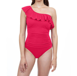 Profile By Gottex - Ruffle One Shoulder One Piece Swimsuit