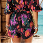 Ninexis - Off-shoulder Printed Romper