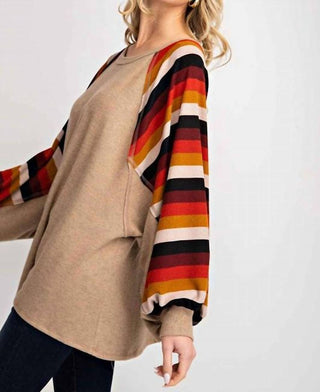 143 Story - Balloon Sleeve Crew Top