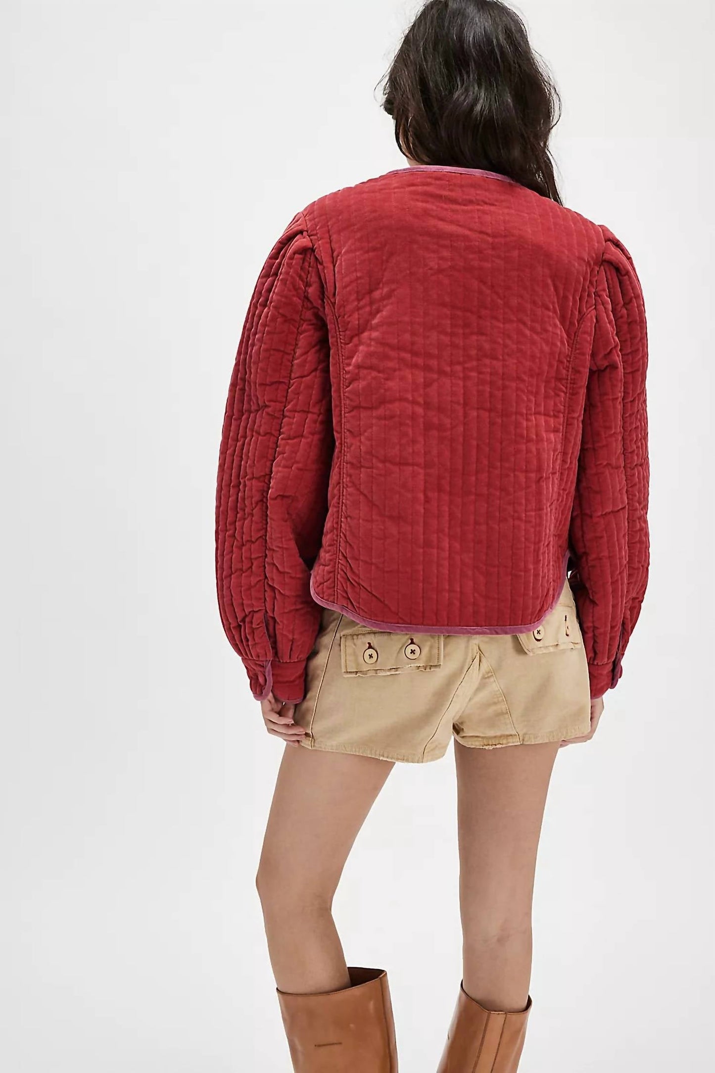 Free People - Natalia Long Sleeve Velvet Jacket