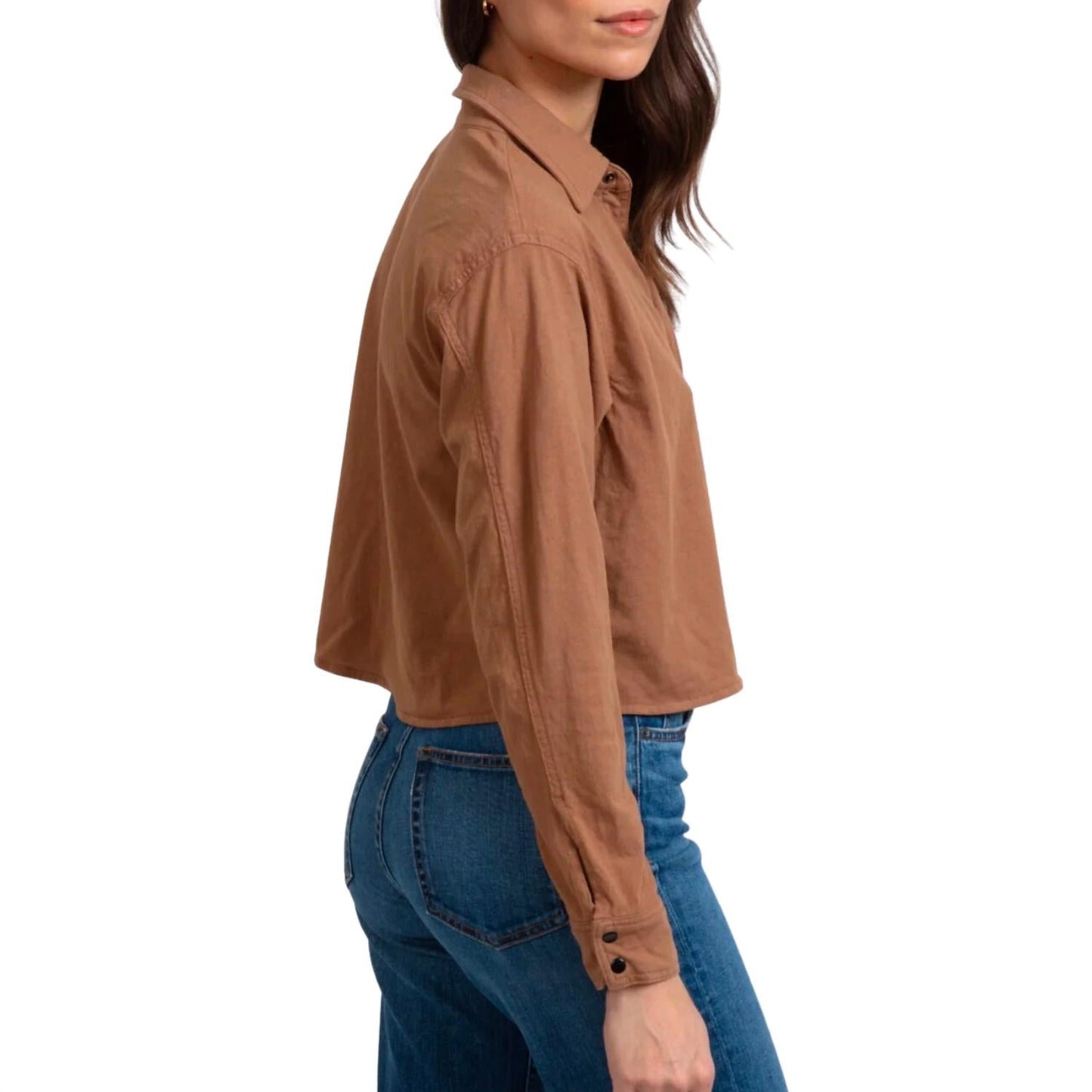 Askk Ny - Cropped Button Up Shirt