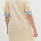 Entro - Solid Short Sleeve Pullover Polo Mini Dress