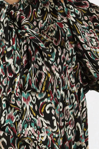 Beulahstyle - Vestido longo estampado vintage