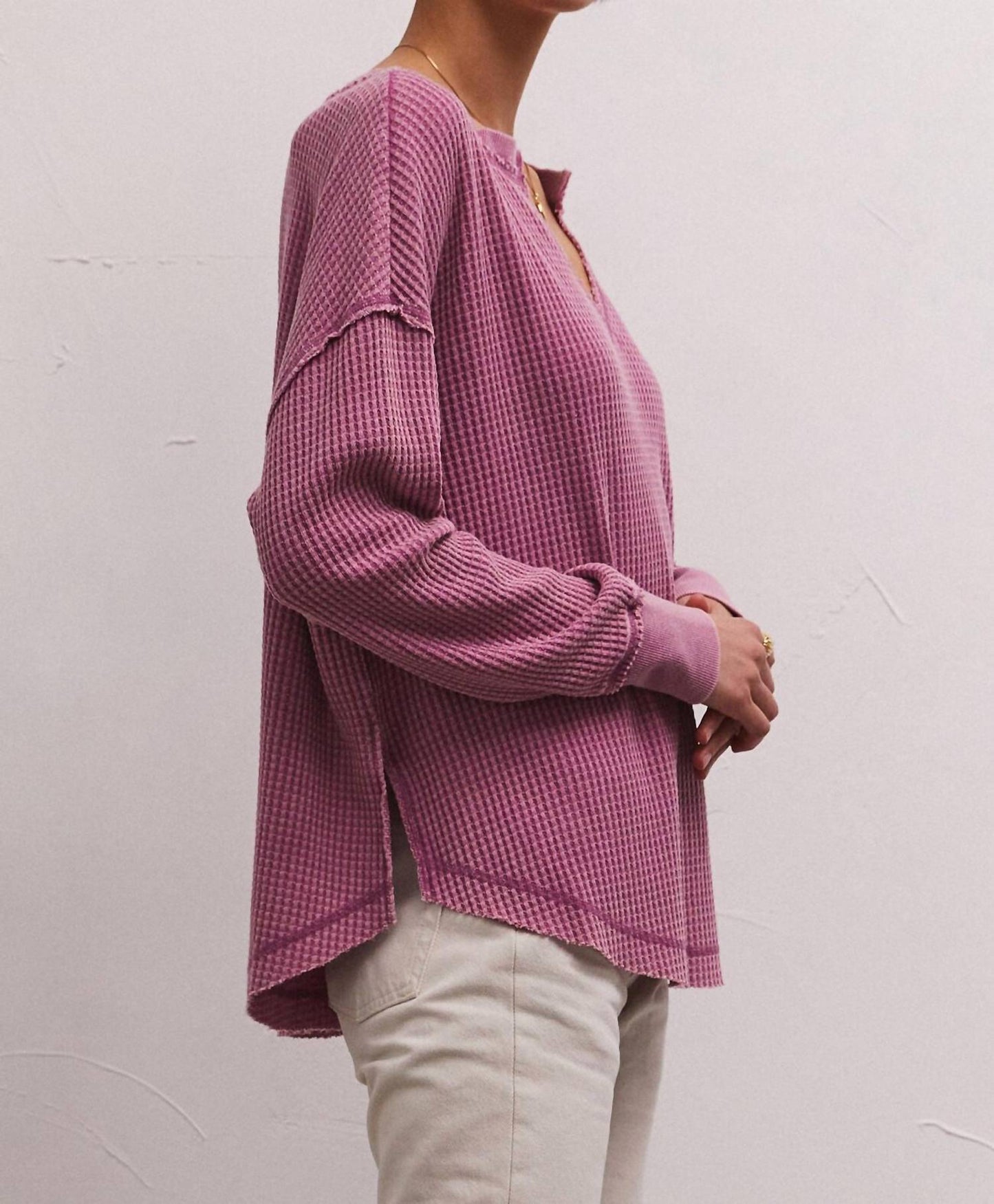 Z Supply - Driftwood Thermal LS Top