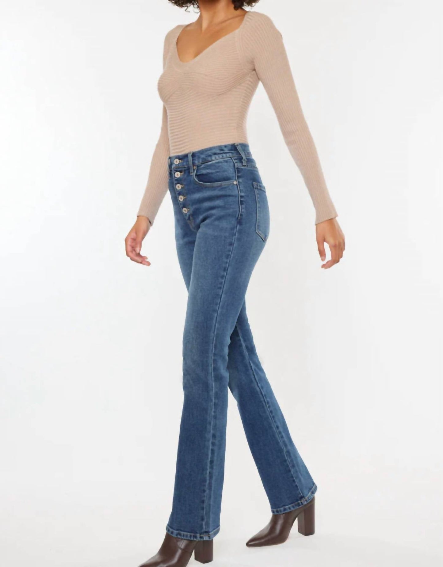 Kancan - Zina High Rise Vintage Bootcut Jeans