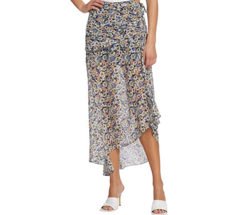 Veronica Beard - Saia midi floral de seda Lucien