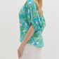 Entro - Floral Caftan Contrasted Top