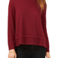 1.State Womens Cozy Tie Back Blouse