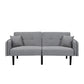 Modern Folding Ottoman Sofa Bed With Stereo System - Gray