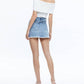 Alice + Olivia - Laika Crystal Embellished Demin Mini Skirt
