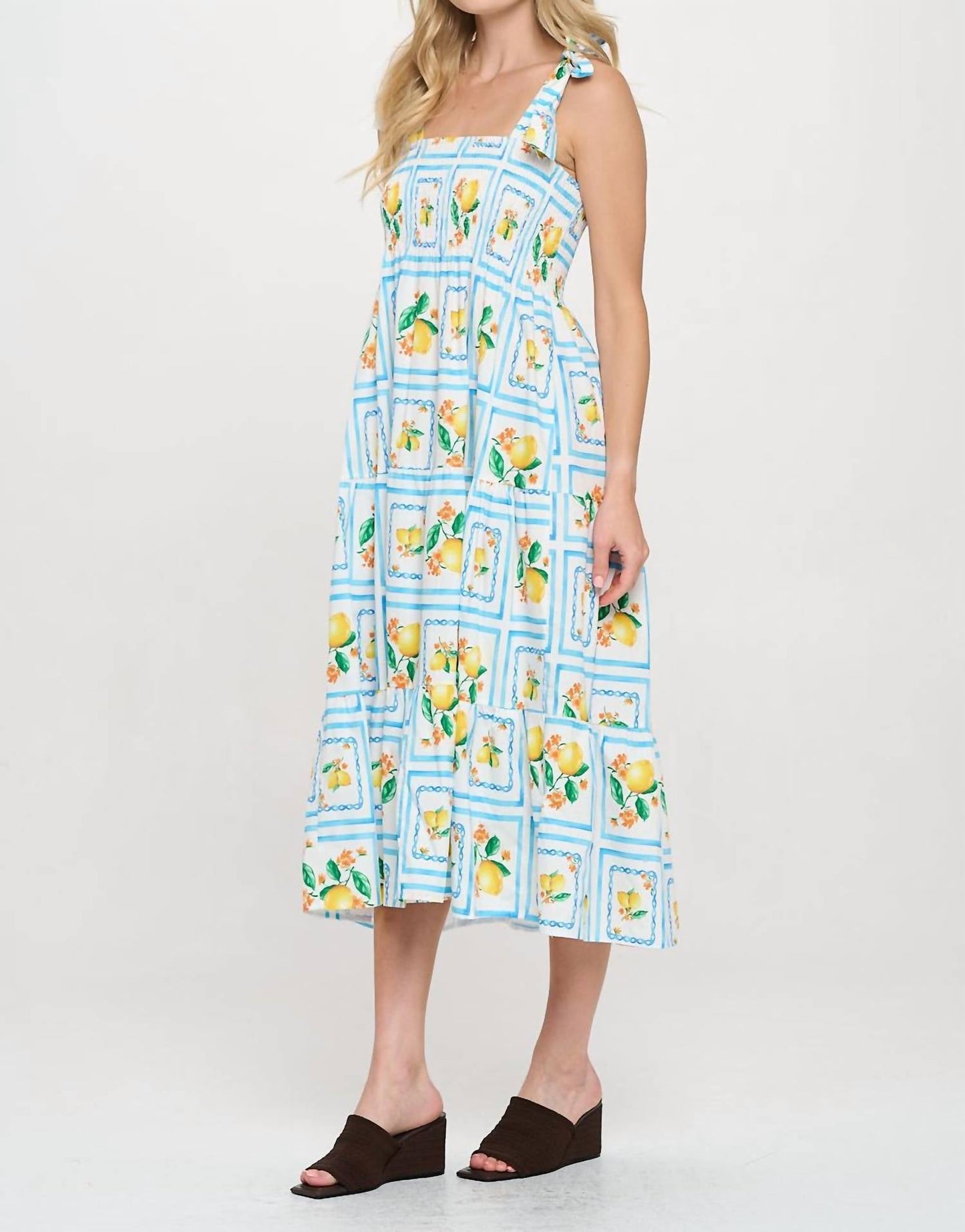 Meet Me In Santorini - Lemonada Bliss Maxi Dress