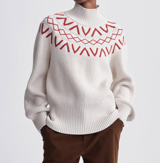 Varley - Suéter de malha Marcie Fairisle Yoke