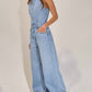 Bucketlist - Collared Wide Leg Jumpsuit