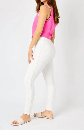 Judy Blue - Calça Jeans Trançada Lateral