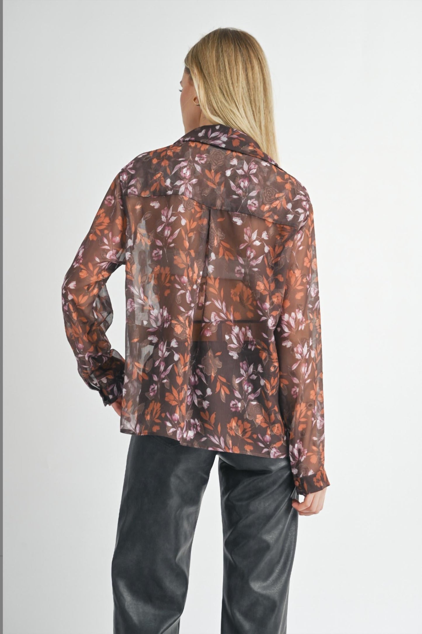 Sage The Label - Celebrate Her Sheer Button Down